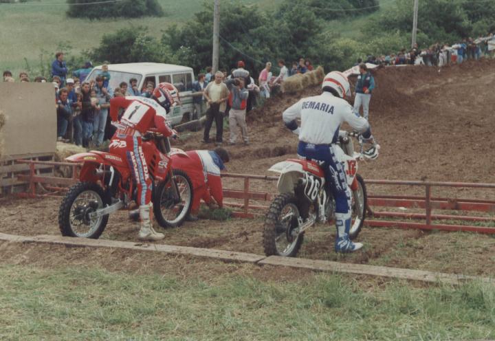JMB et Yves Demaria sur la ligne de départ de cette épreuve de Leyviller 1988