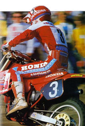 Jean-Michel lors de cette épreuve autrichienne de ce championnat du monde 125 1988