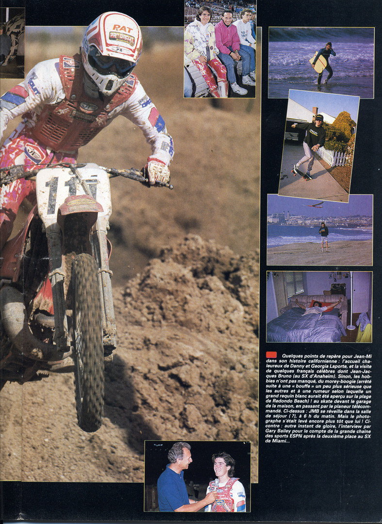 La page 5 de l'interview de Jean-Michel Bayle parue dans le moto verte spécial cross nnuméro 10.