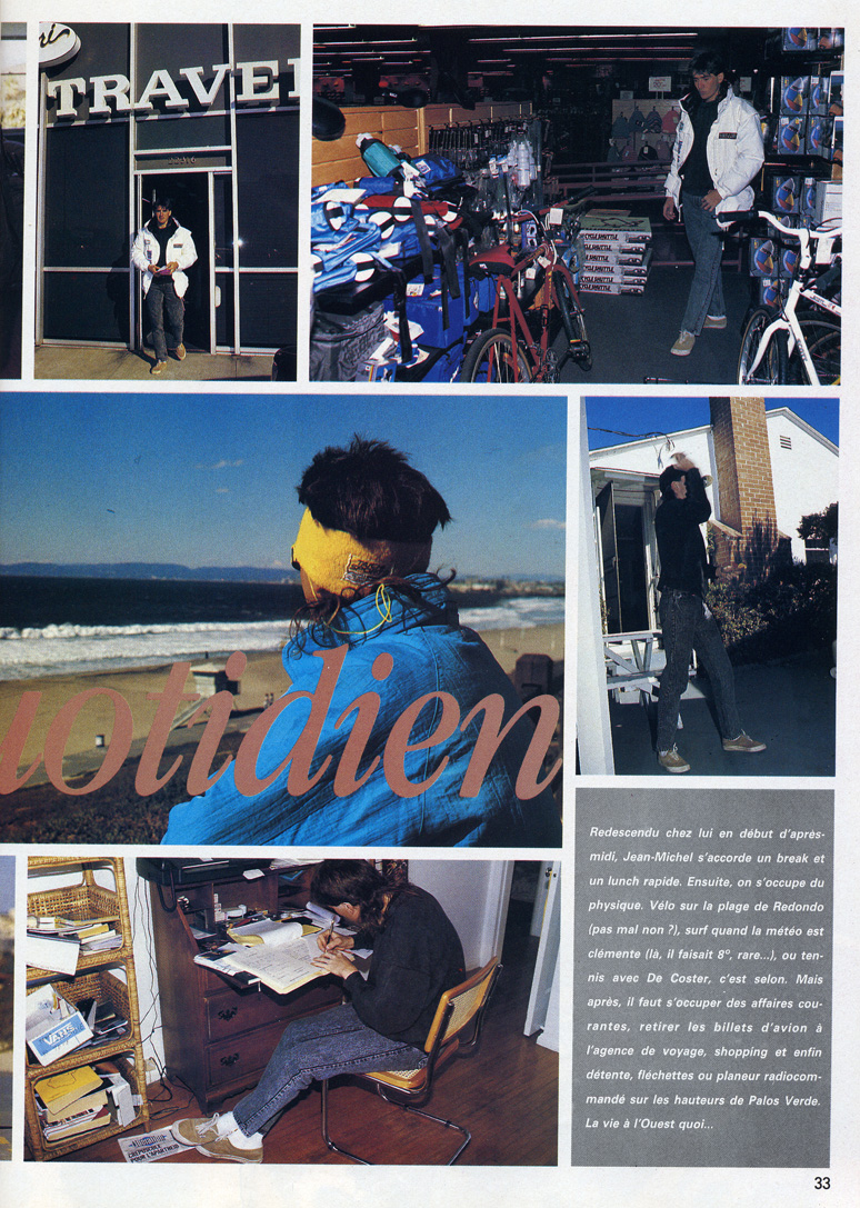 La page 4 de l'interview de Jean-Michel Bayle parue dans le numéro de Moto Verte d'Avril 1990