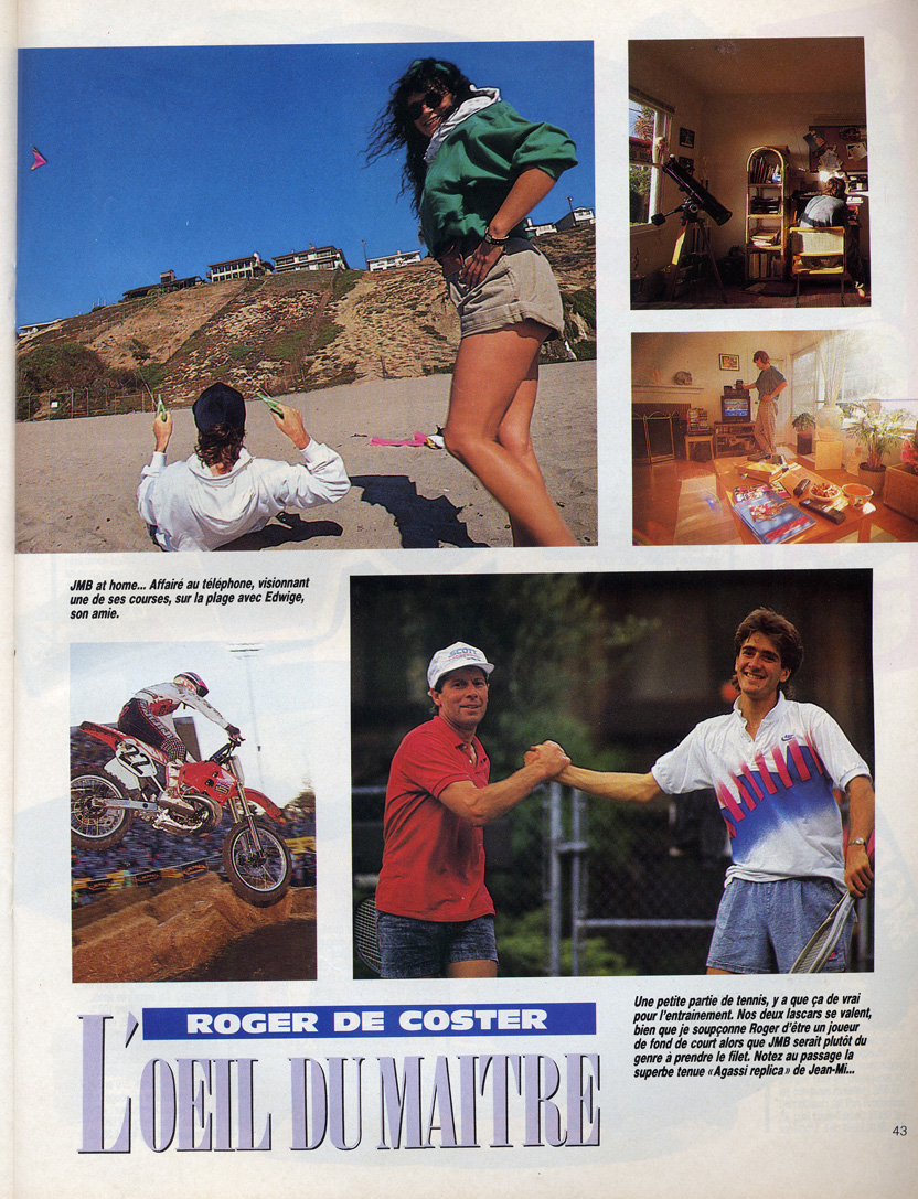 La quatrième page de l'interview de Roger de Coster parue dans le moto crampons d'Août 1990