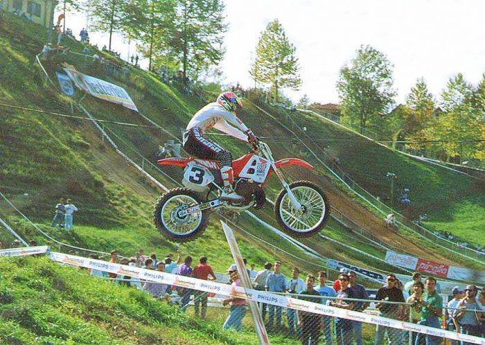 Jean-michel Bayle lors de cette épreuve de Maggiora 1990
