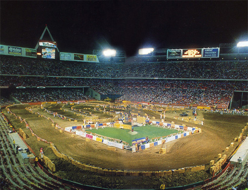 Le stade d'Anaheim de 1990