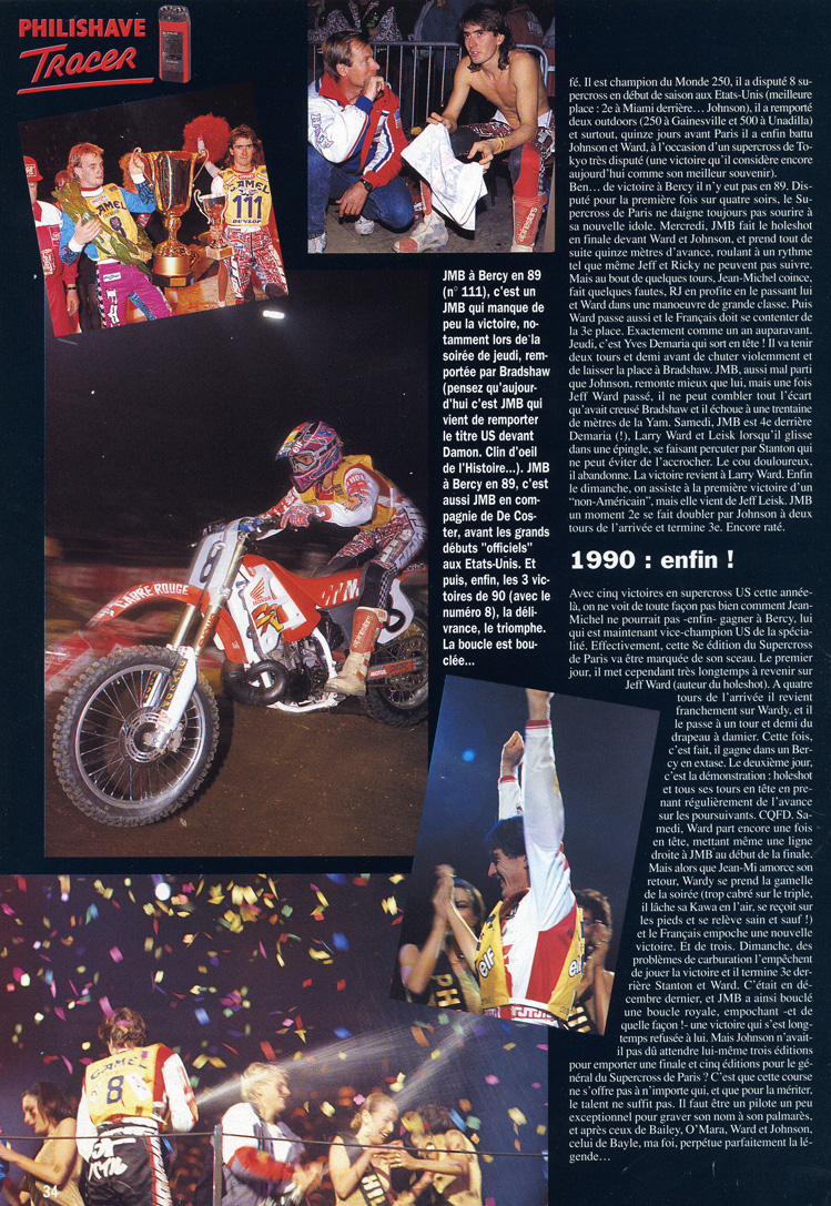 La onzième page du sujet sur Jean-Michel Bayle dans le magazine spécial JMB de Moto Verte