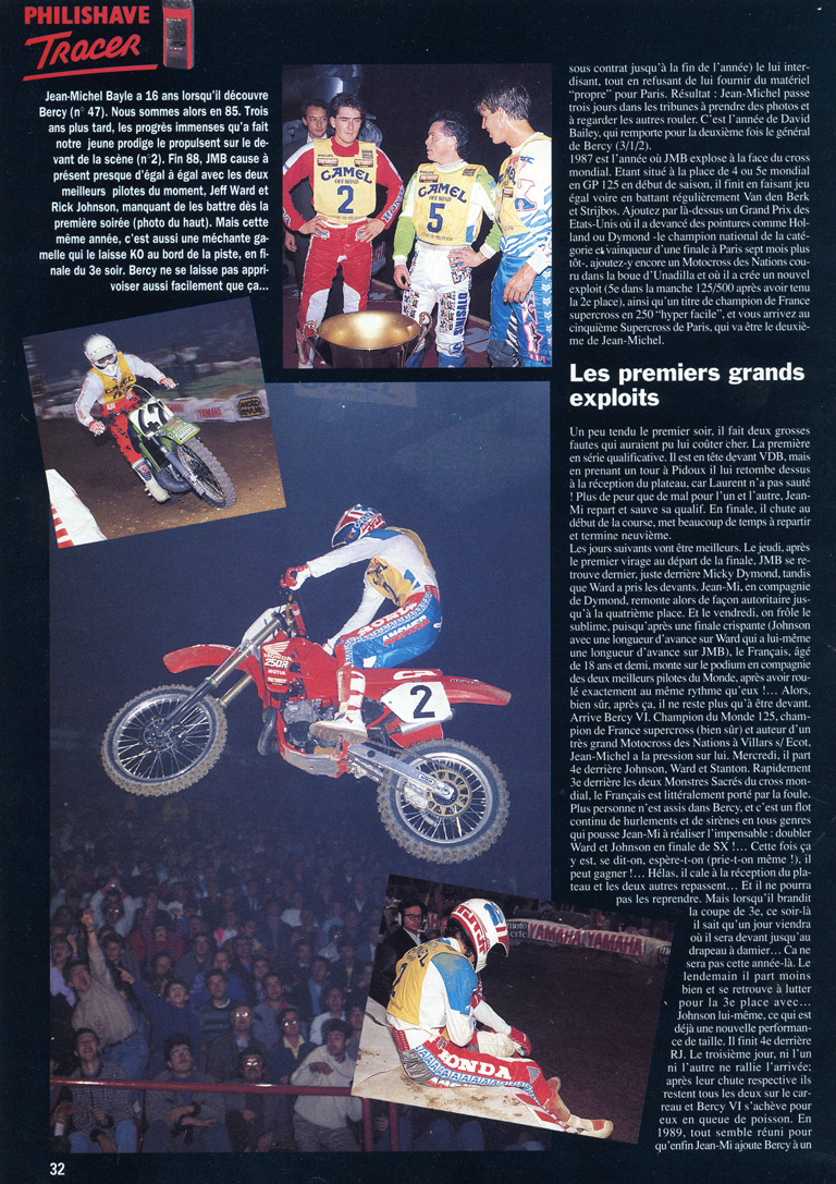 La dixième page du sujet sur Jean-Michel Bayle dans le magazine spécial JMB de Moto Verte