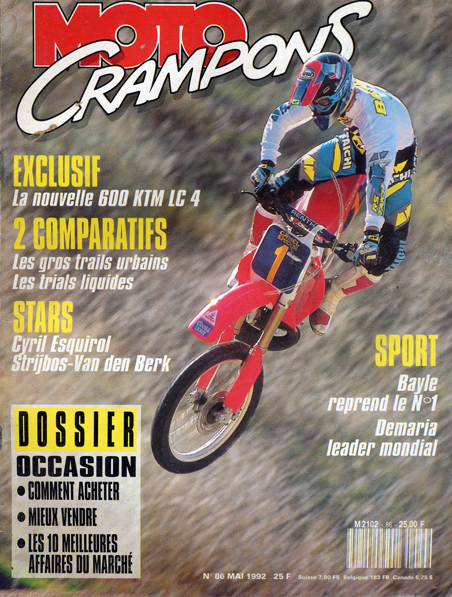 La couverture de Moto Crampons de Mai 1992.