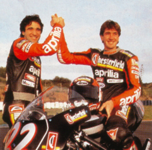 Jean-Michel Bayle et Jean-Philippe Ruggia pour la photo de presse d'avant saison 1994