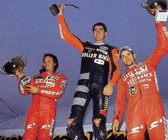 JMB, Stéphane Chambon et William Rubbio, le podium de ce Guidon d'Or 1994