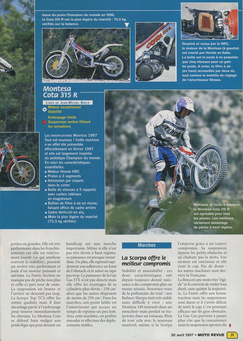 La page 31 du Moto Revue N°3279