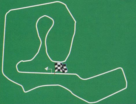 Le tracé du circuit du Sachsenring