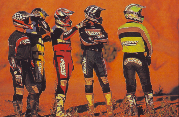 Les pilotes MX sponsoriés par Oxbow en 1998