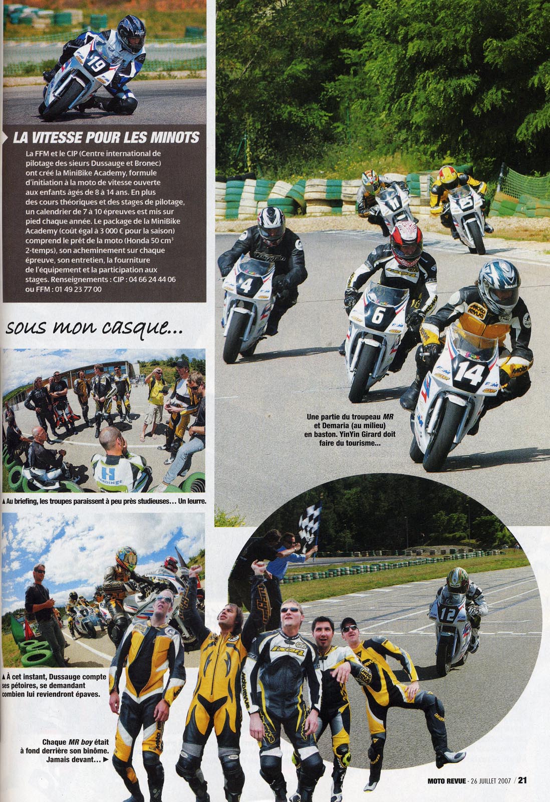 La page 21 du Moto Revue Spécial Vacances 2007