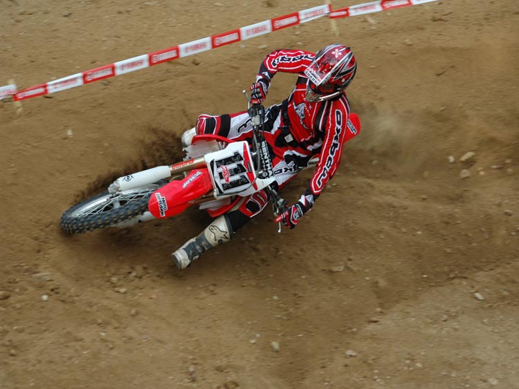 Jean-Michel Bayle fait encore du motocross en 2005. Ici lors du MX Oxbow