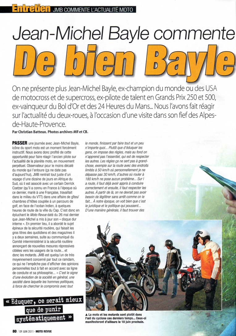 Le moto revue du 9 Juin 2011, la page 80
