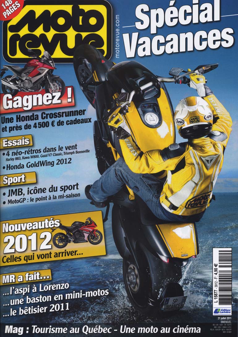 Le numéro Spécial Vacances de Moto Revue, la couverture