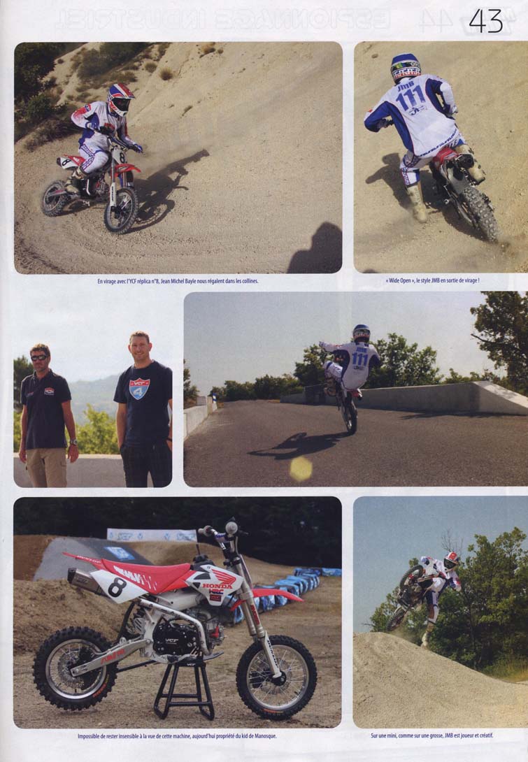 Jean-Michel dans le magazine Mini Moto pour leur numéro de Septembre Octobre 2012, voilà la page 43