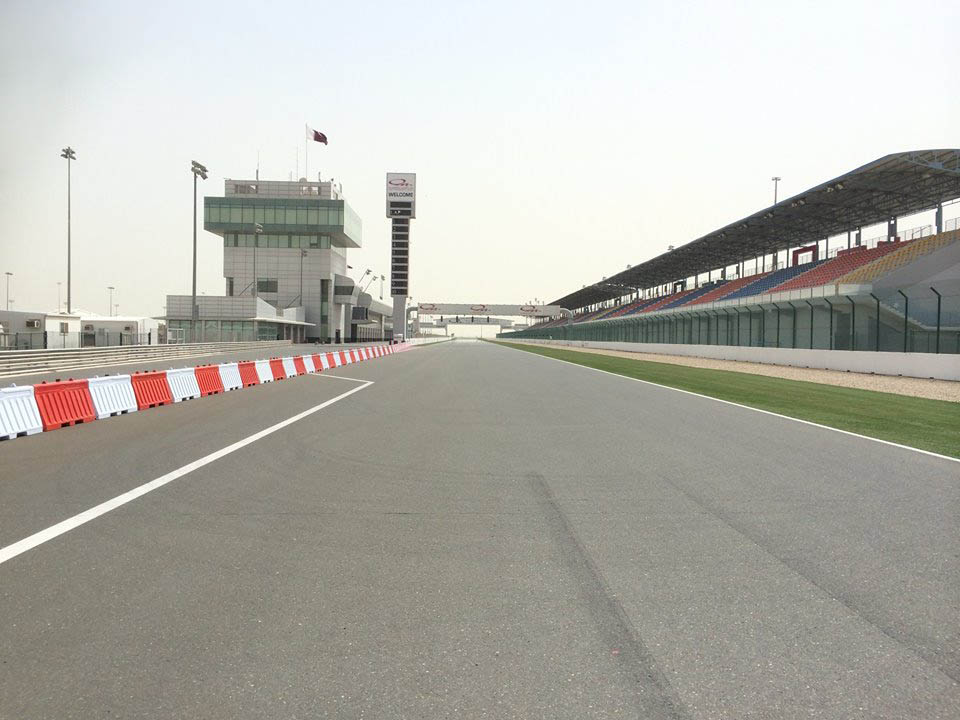 Une partie du circuit de vitesse du Qatar
