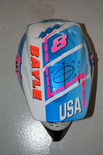 Le casque réplica JMB du championnat des USA 1991 de Luc Levignon